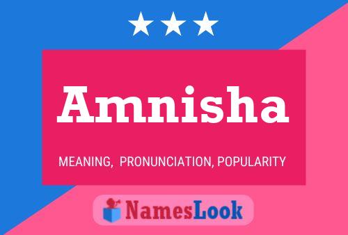 Amnisha Name Poster