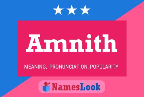 Amnith Name Poster