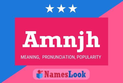 Amnjh Name Poster