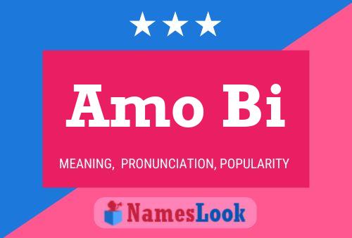 Amo Bi Name Poster