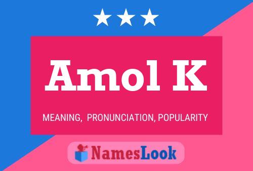 Amol K Name Poster