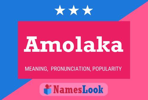 Amolaka Name Poster