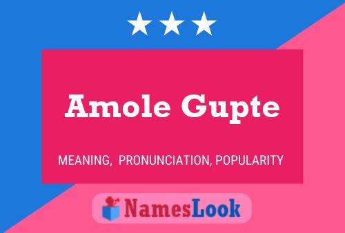 Amole Gupte Name Poster