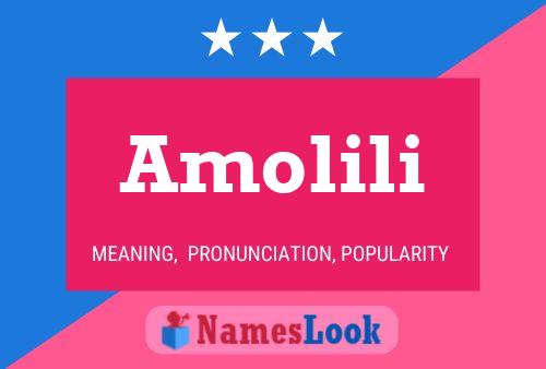 Amolili Name Poster