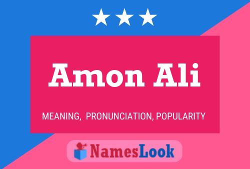 Amon Ali Name Poster