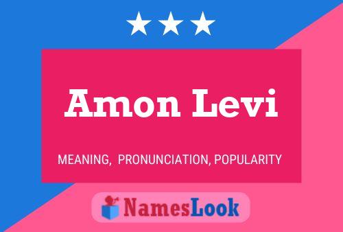 Amon Levi Name Poster