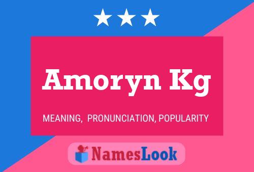 Amoryn Kg Name Poster