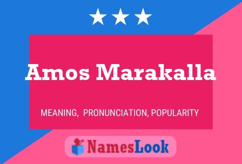 Amos Marakalla Name Poster