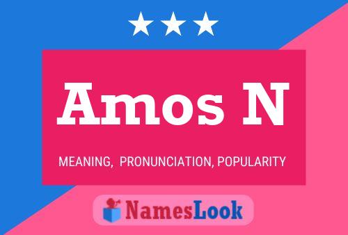 Amos N Name Poster