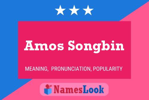 Amos Songbin Name Poster