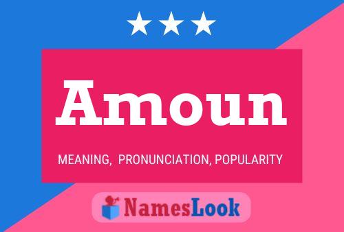 Amoun Name Poster