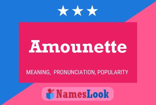 Amounette Name Poster