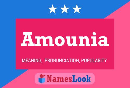 Amounia Name Poster