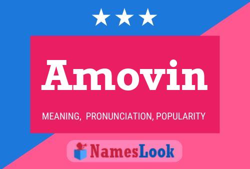 Amovin Name Poster