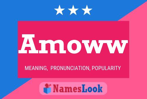 Amoww Name Poster