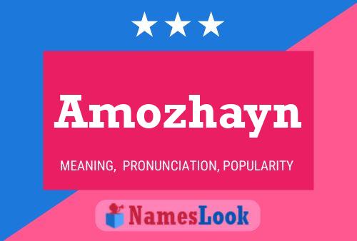 Amozhayn Name Poster