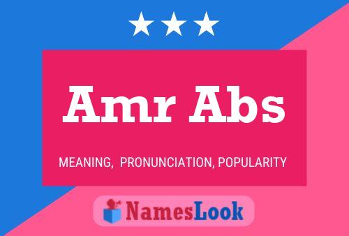 Amr Abs Name Poster