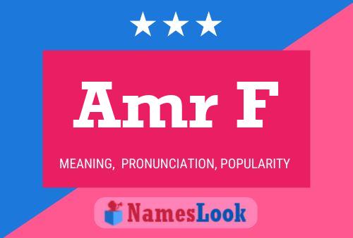 Amr F Name Poster