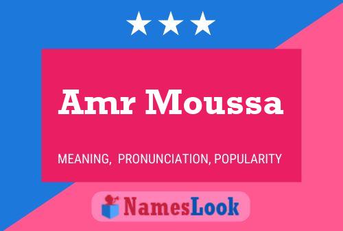 Amr Moussa Name Poster