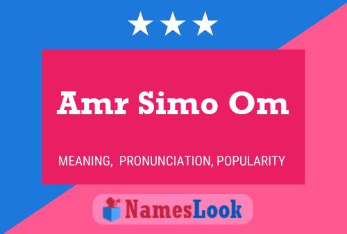 Amr Simo Om Name Poster