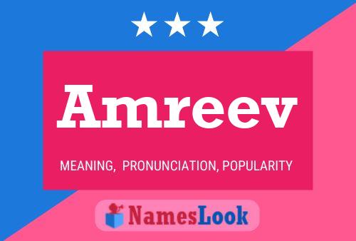 Amreev Name Poster