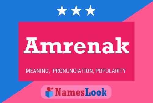 Amrenak Name Poster