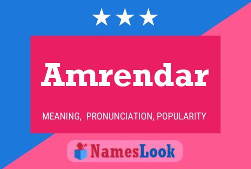 Amrendar Name Poster