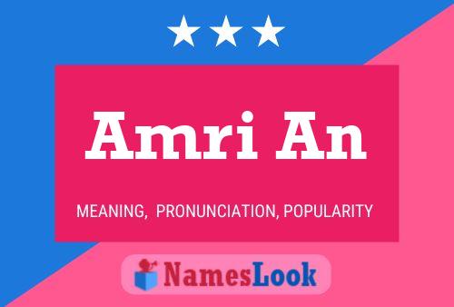 Amri An Name Poster