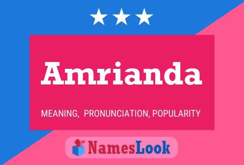 Amrianda Name Poster