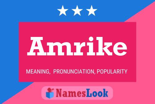 Amrike Name Poster