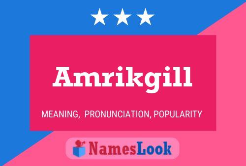 Amrikgill Name Poster