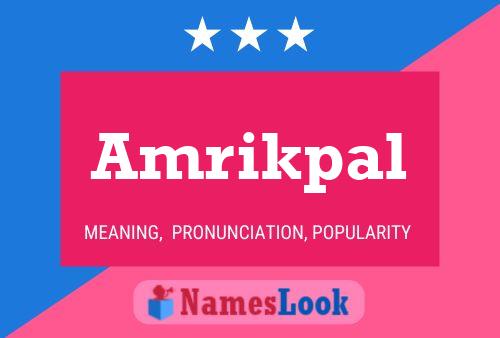 Amrikpal Name Poster