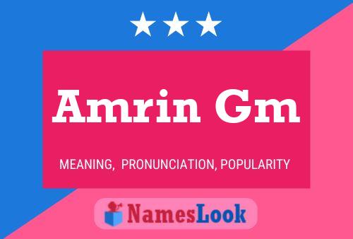 Amrin Gm Name Poster