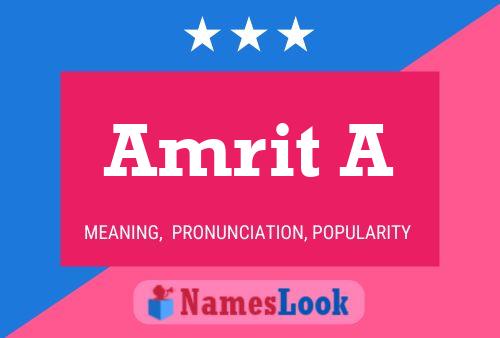 Amrit A Name Poster