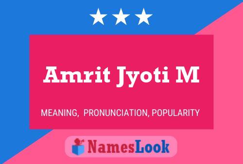 Amrit Jyoti M Name Poster