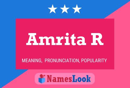 Amrita R Name Poster