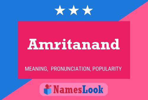 Amritanand Name Poster