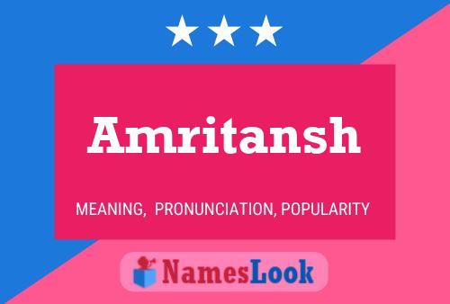 Amritansh Name Poster