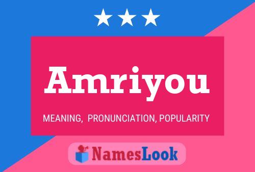 Amriyou Name Poster