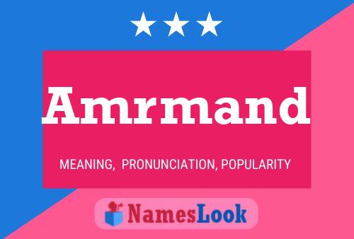 Amrmand Name Poster