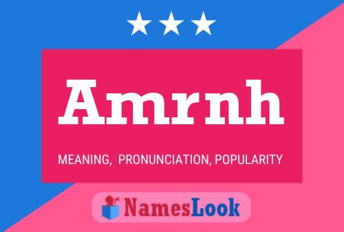 Amrnh Name Poster