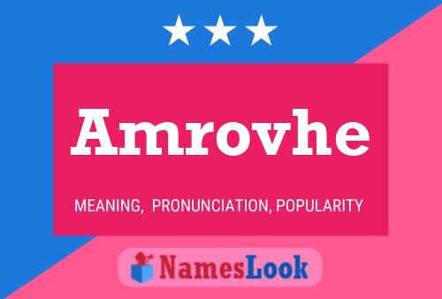 Amrovhe Name Poster