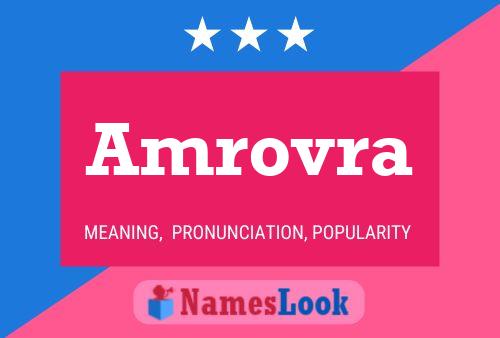 Amrovra Name Poster