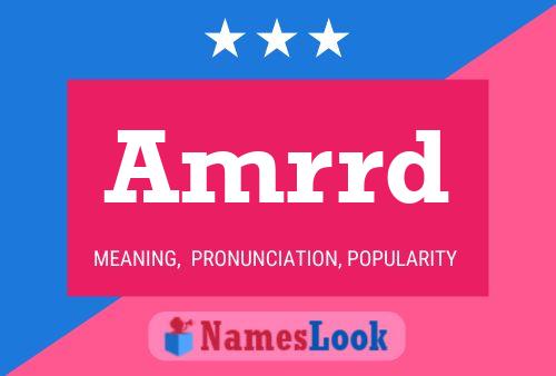 Amrrd Name Poster