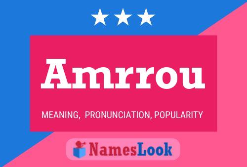 Amrrou Name Poster