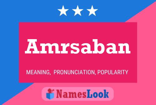 Amrsaban Name Poster