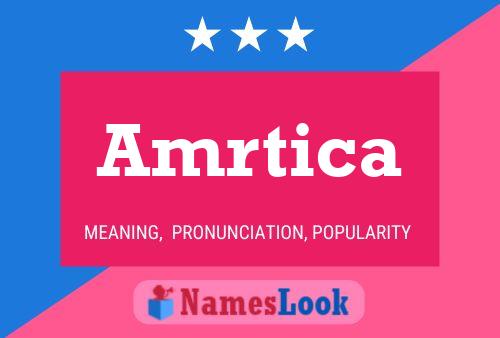 Amrtica Name Poster