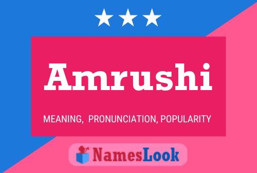 Amrushi Name Poster