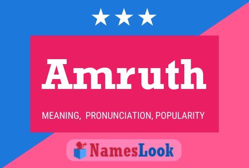 Amruth Name Poster