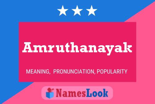 Amruthanayak Name Poster